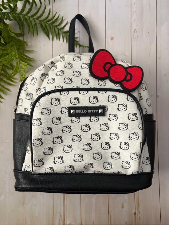 Hello Kitty Handbags - Hello Kitty Black, White & Red Patterned Mini Backpack